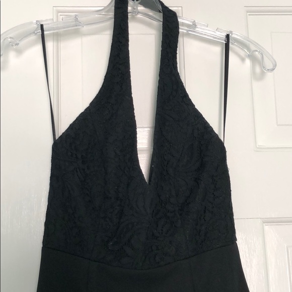 Black halter long dress - Picture 2 of 4